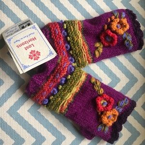 Wool Knit Fingerless Handwarmers